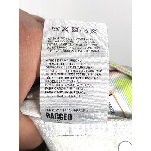 The Ragged Priest Plaid Cargo Utility Jeans Pastel Purple Green Womens 24 Cotton - Picture 10 of 10